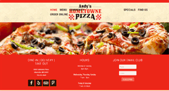 Desktop Screenshot of andyshometownepizza.com